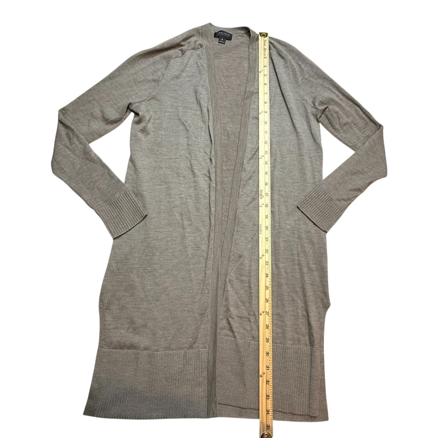 Y2K Carlisle Collection 100% Cashmere Twin Set Cardigan Sleeveless Shell Gray S Women's