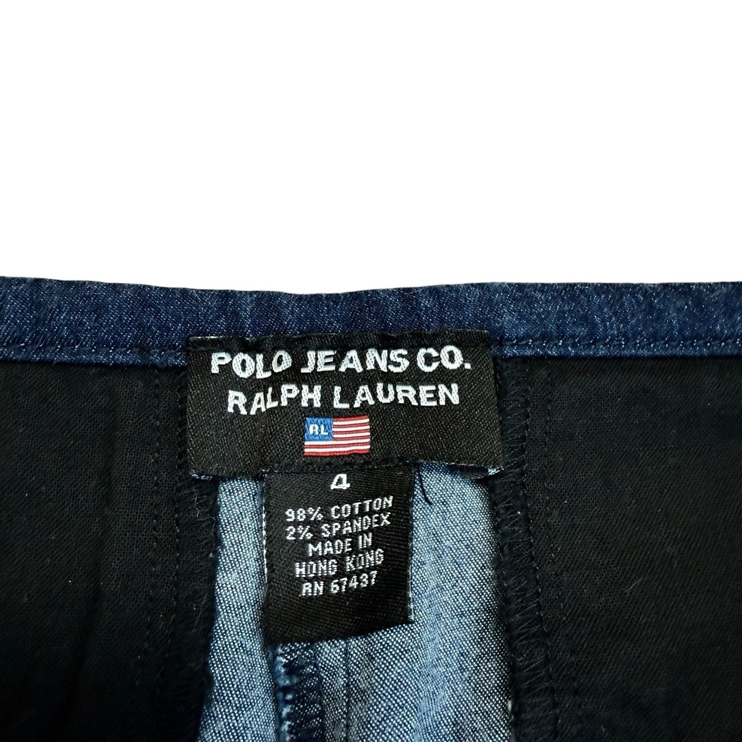 Vintage Polo Jeans Co Ralph Lauren Women’s Denim Culotte Pants Size 4 Y2K
