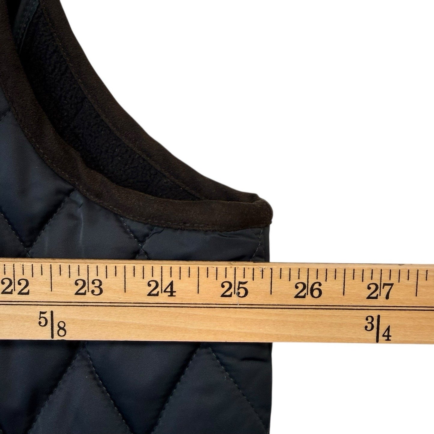 Cremieux Quilted Vest Men’s Big Tall NWT Navy Faux Leather $215