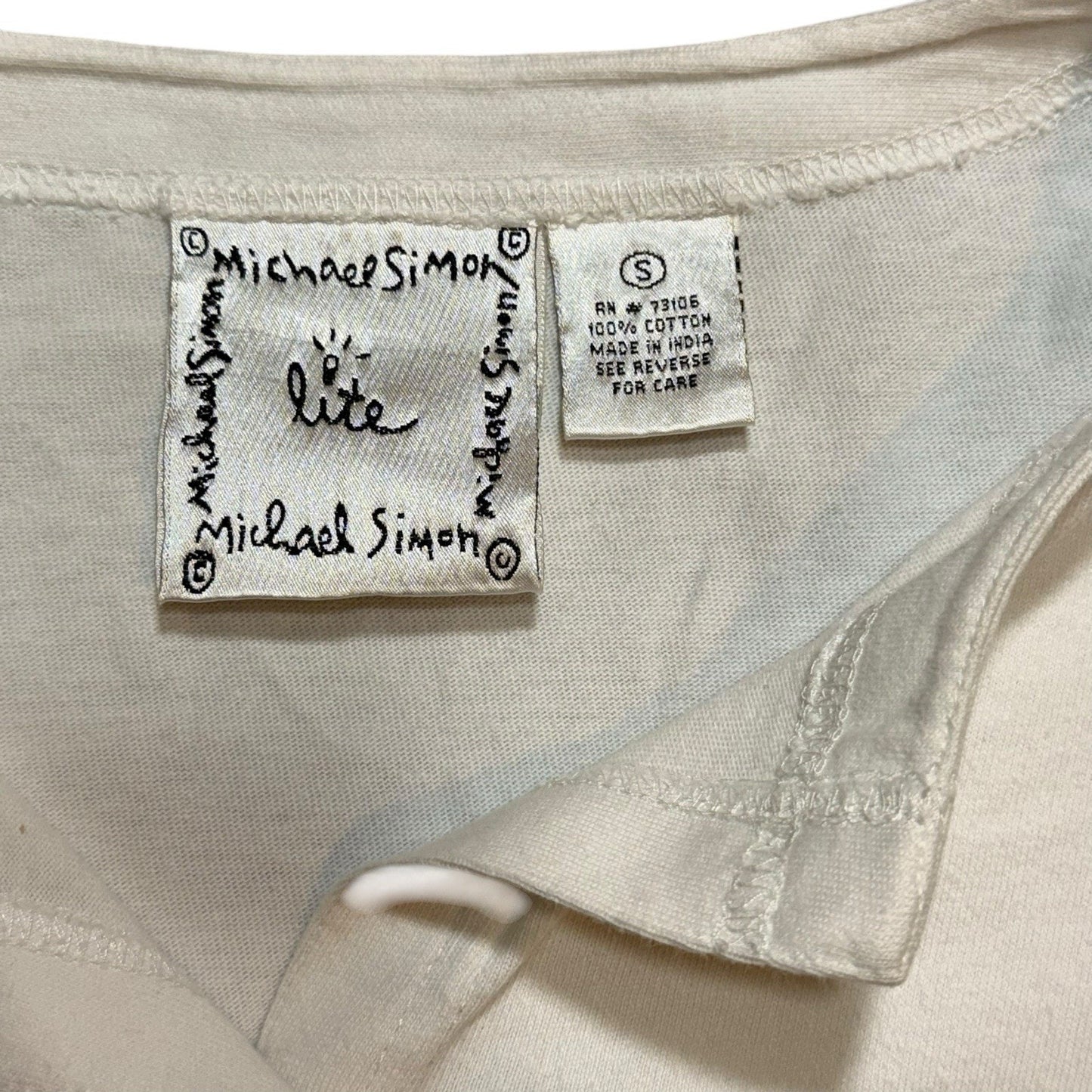 VTG Michael Simon Women’s Embroidered Swimming Cardigan Size Small