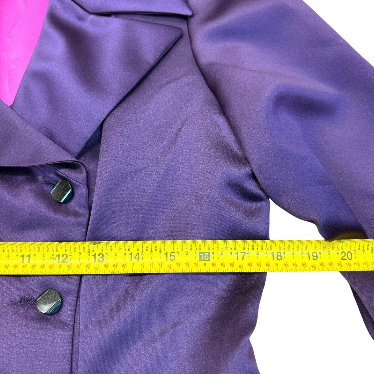 Dana Buchman Purple Trench Dress Women's Size 12 Button Front Lined