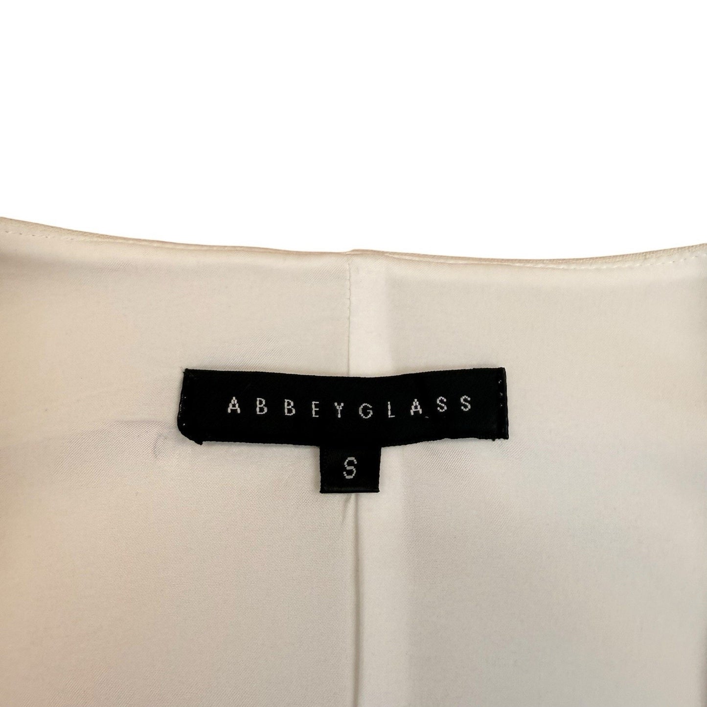 Abbey Glass Ivory Bell Sleeve Shift Dress Size Small Women's