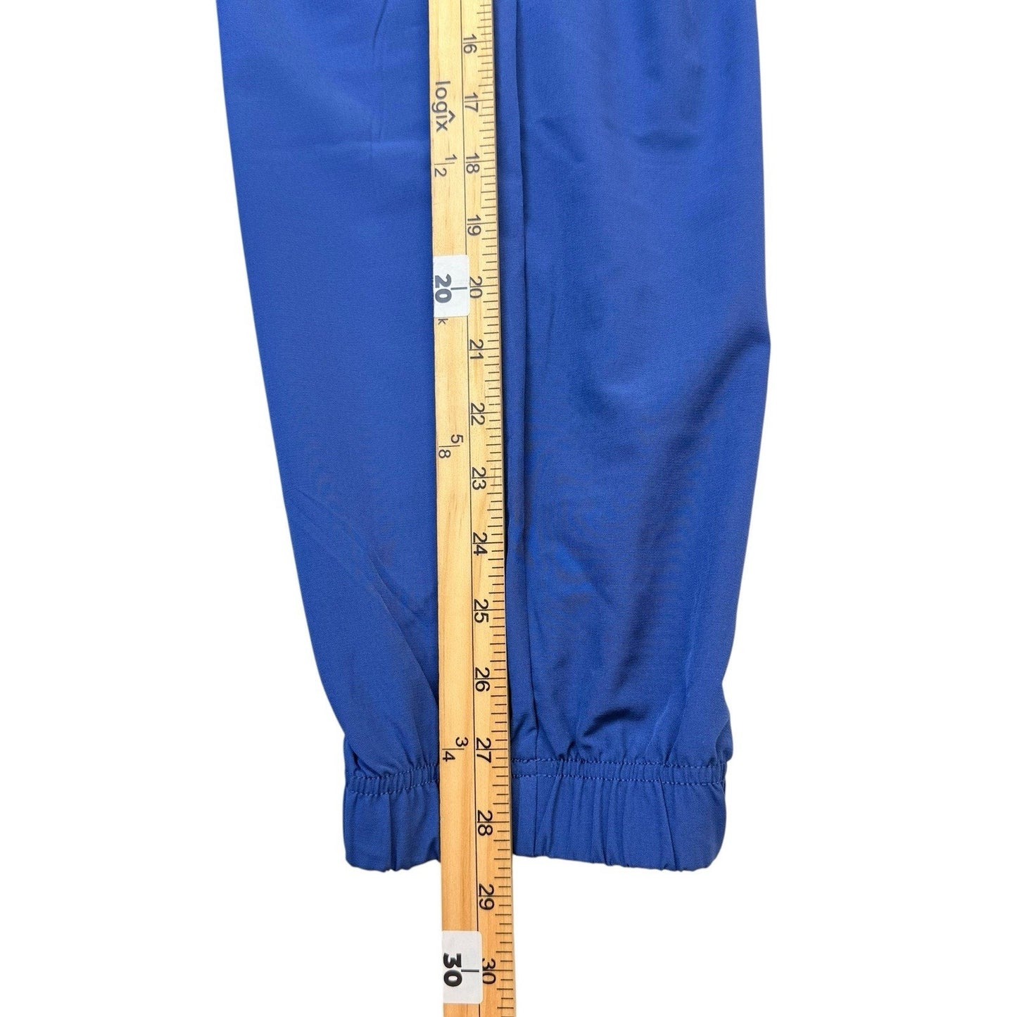 SPANX Jogger Pants L Blue Elastic Waist Stretch Athleisure Women's