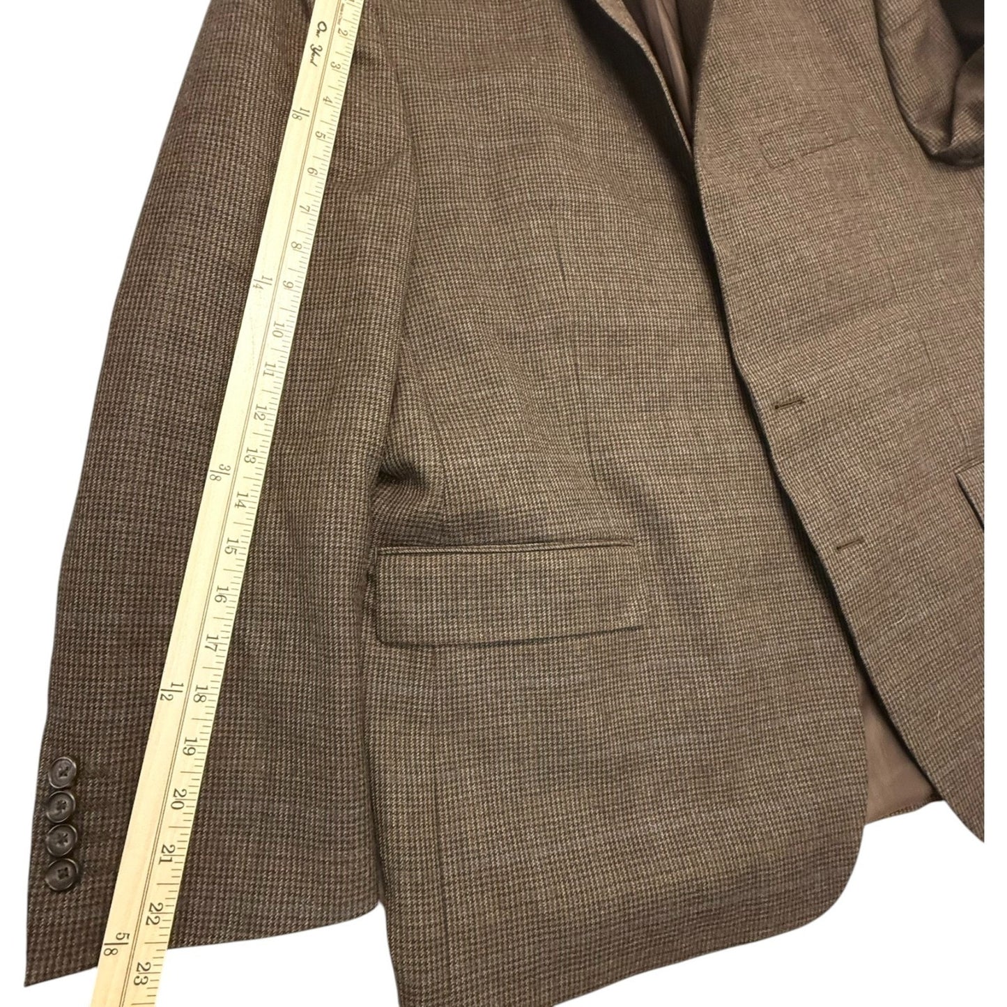 Ralph Lauren Men’s 50R Brown Wool Sport Coats Blazer Made in Canada