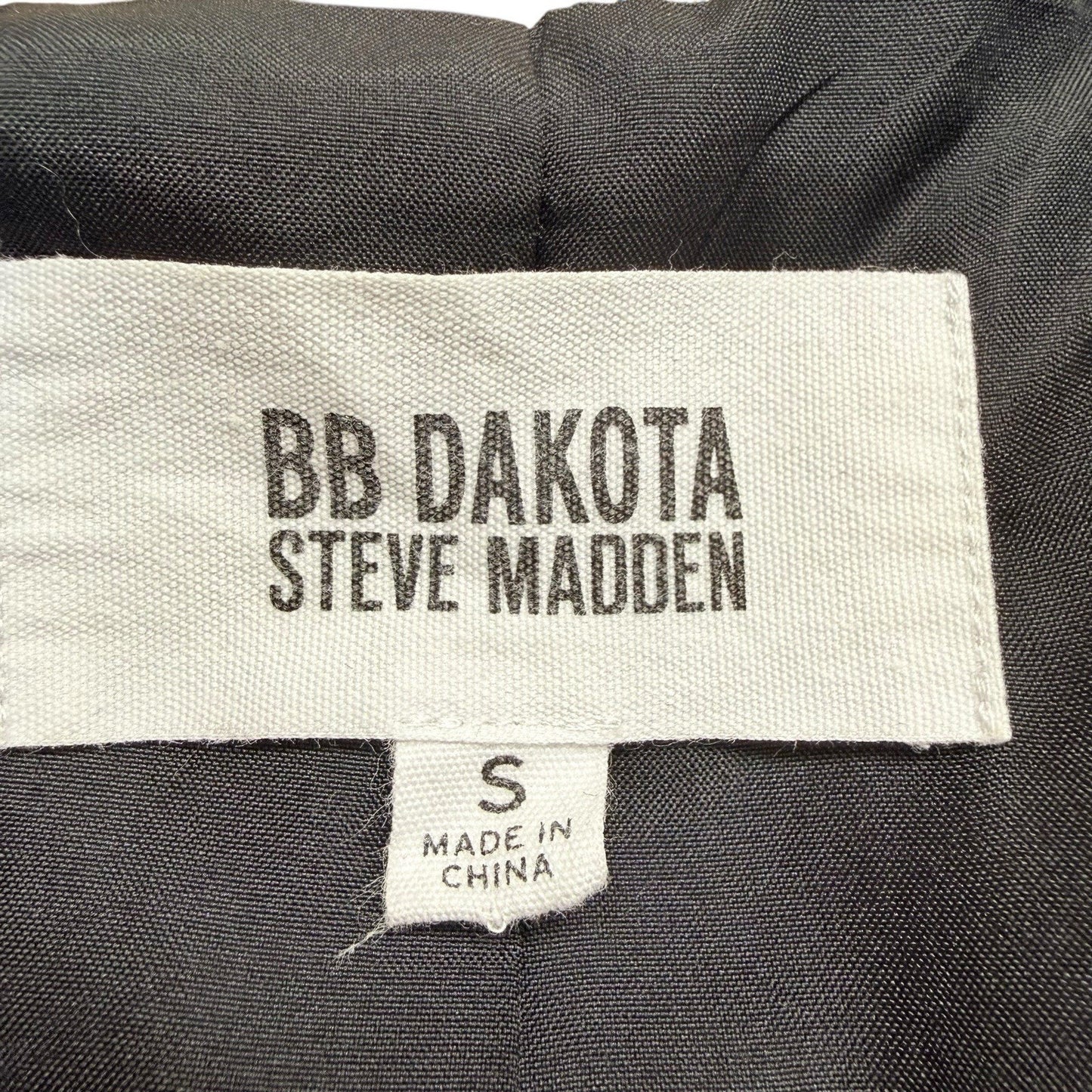 BB Dakota Steve Madden Plaid Coat Small Long Blazer Jacket Women's