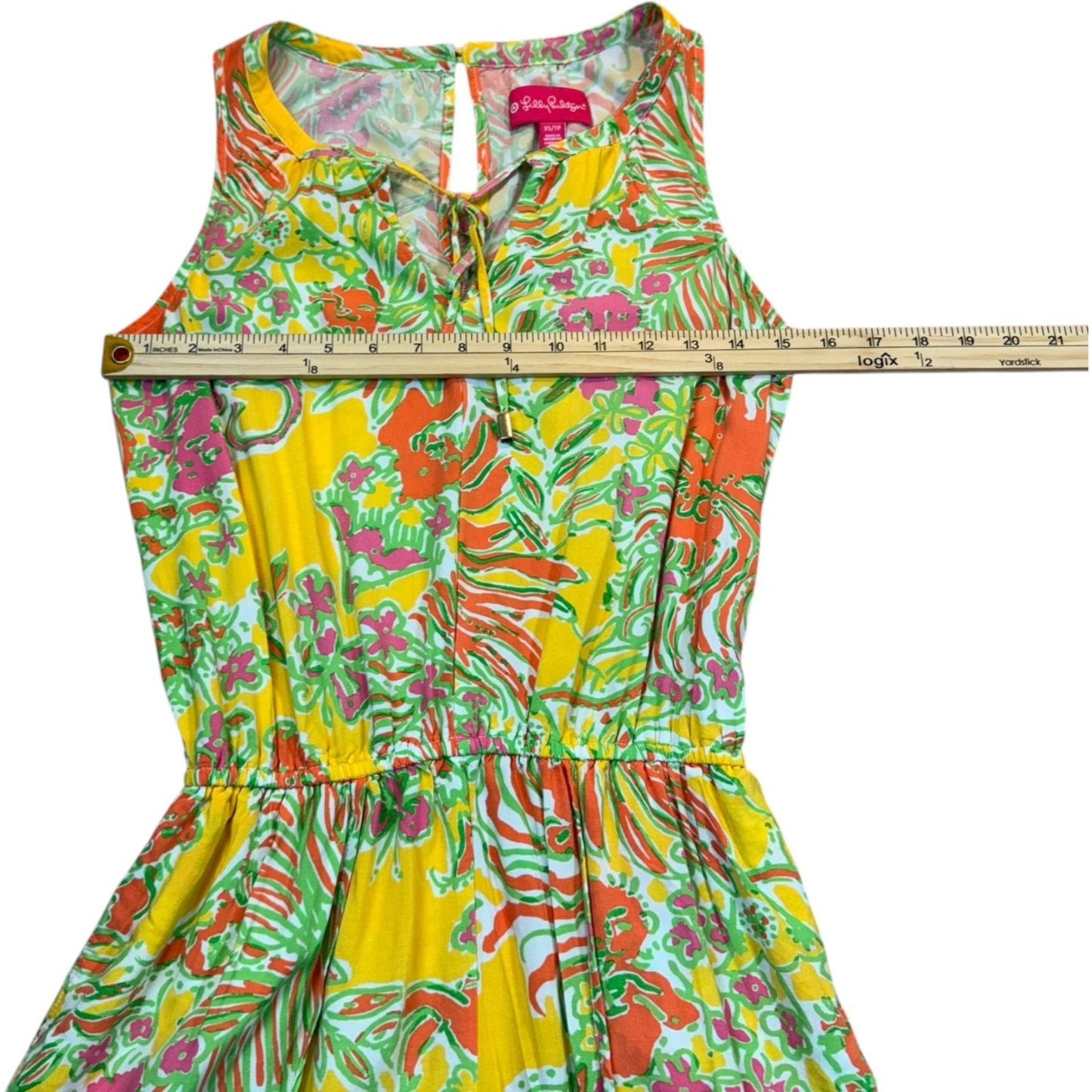 Lilly Pulitzer Women's Size XS Petite Sleeveless Tropical Romper