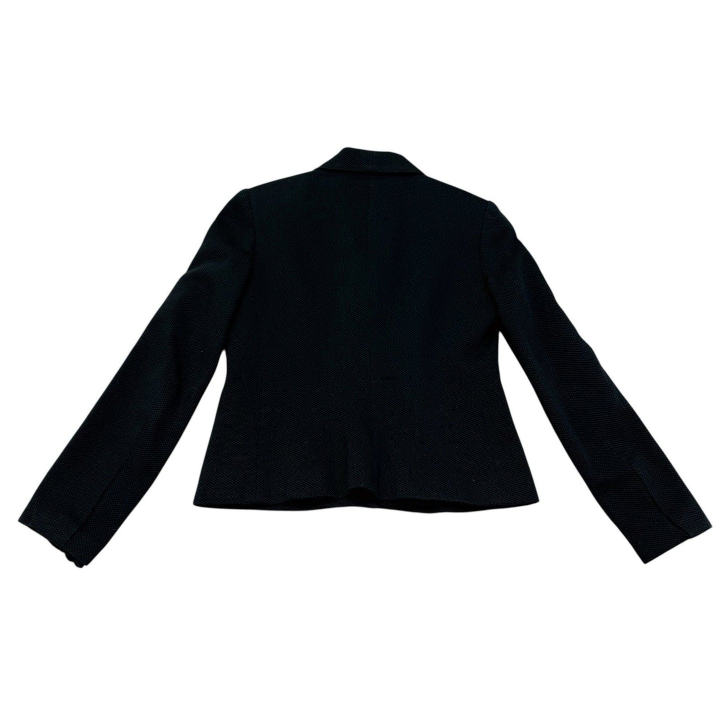 Vintage Cynthia Rowley Black Cotton Blazer Jacket USA Size 6 Women's