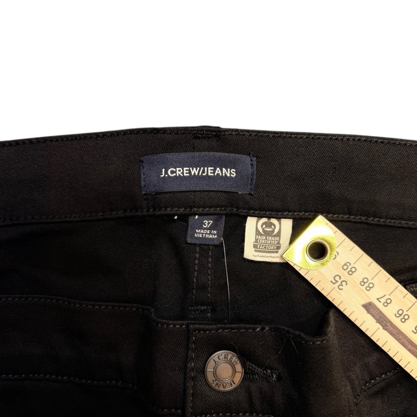 J.Crew Jeans Women’s Size 31 Tall Black Slim Straight Stretch Denim NWT