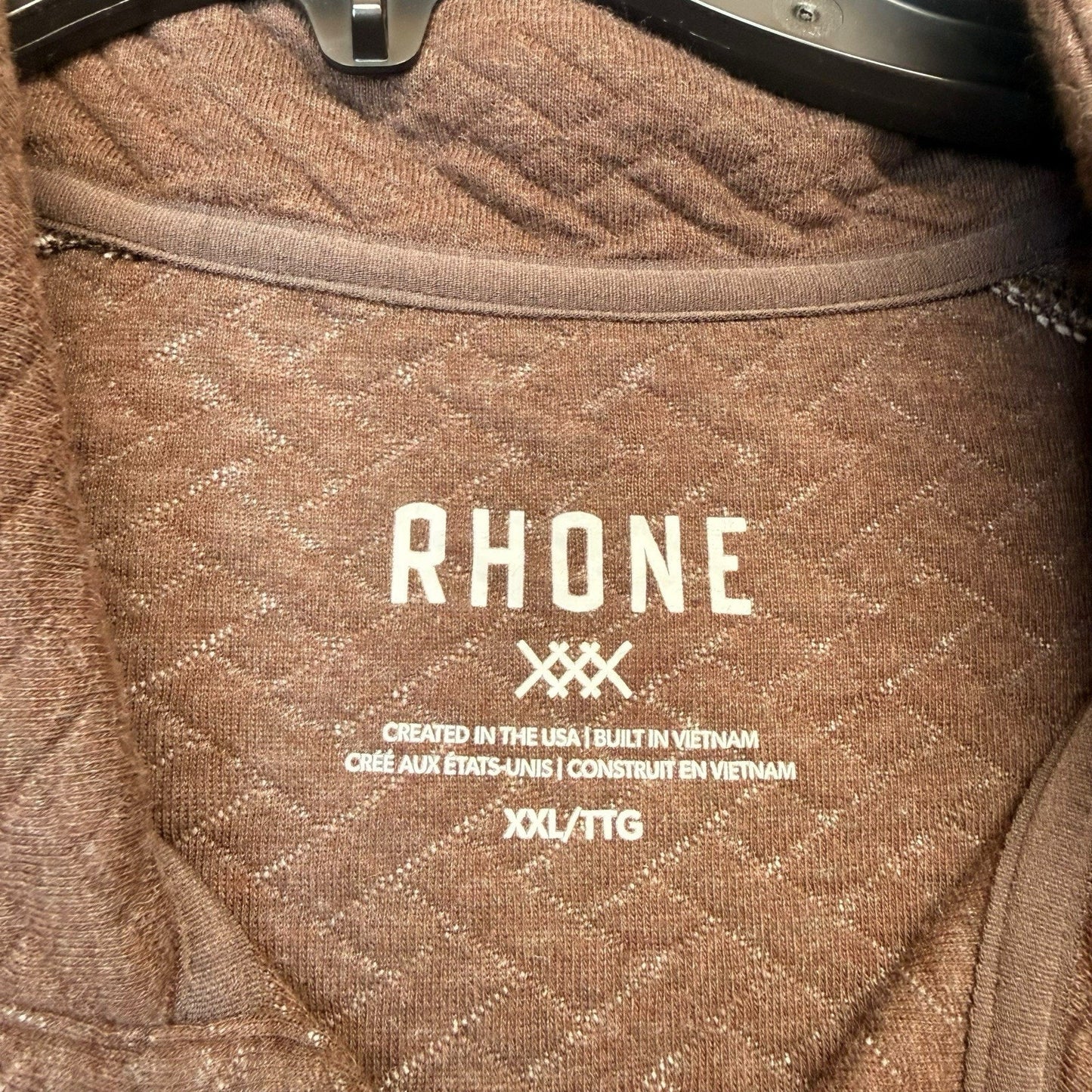 Rhone Weekender Pullover Men’s NWT Brown Heather Small 2XL $138