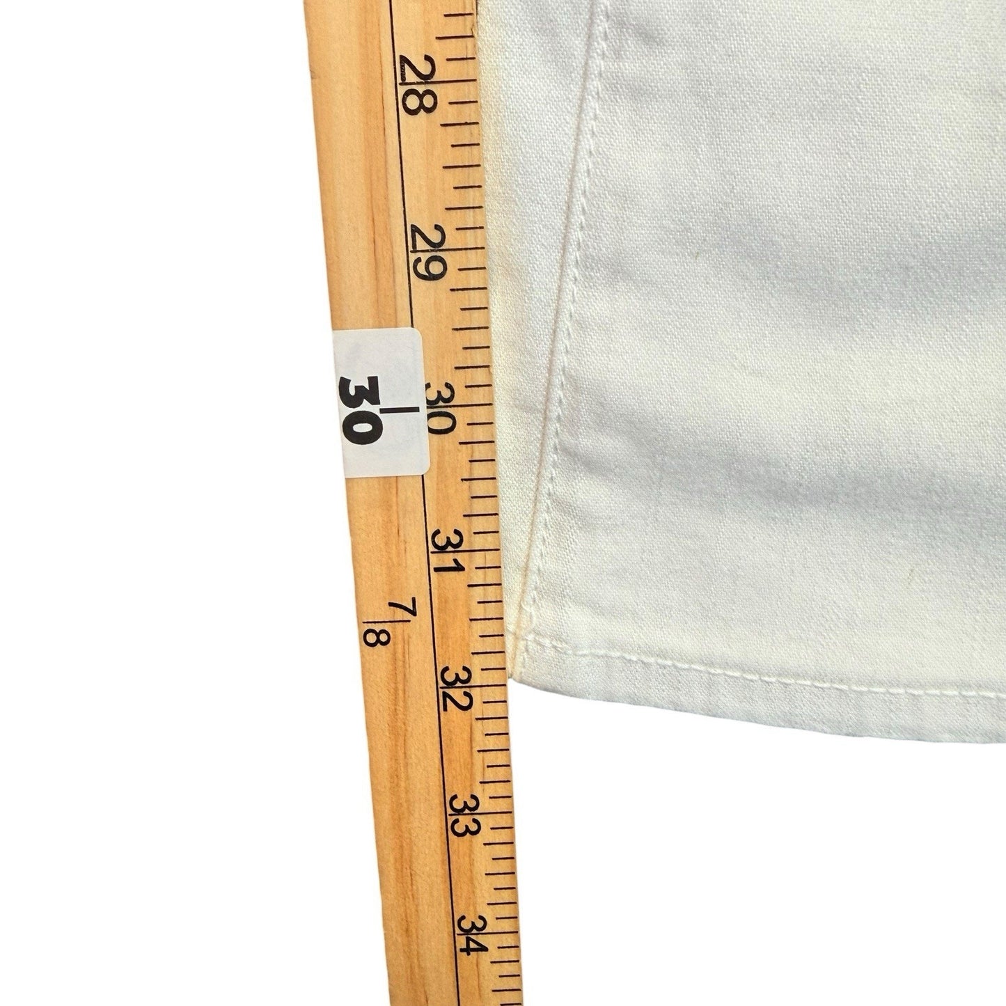 Pilcro and the Letterpress Jeans Size 29 White Straight Leg Mid Rise Women's
