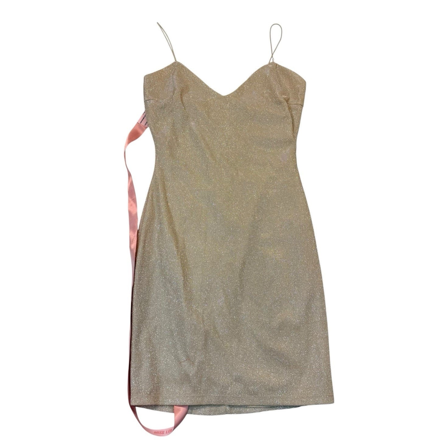 Miss Lola Gold Shimmer Blazer & Mini Dress Set NWT Size S Women's SET