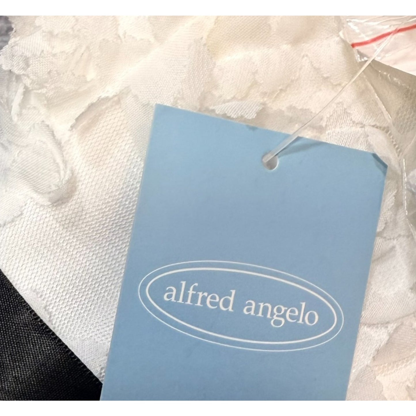 Alfred Angelo Disney Wedding Dress 10 Black White High Low Lace Corset NWT Women's