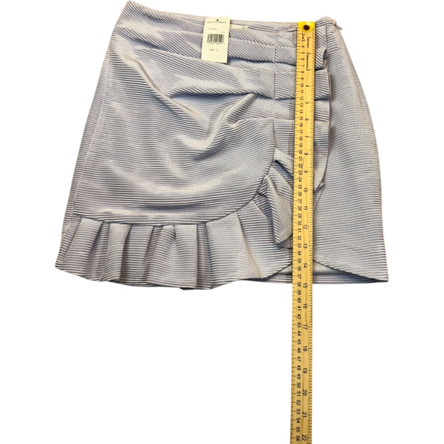 NEW Jonathan Simkhai Women's Size 0 Asymmetrical Lilac Zip Skirt MSRP $110