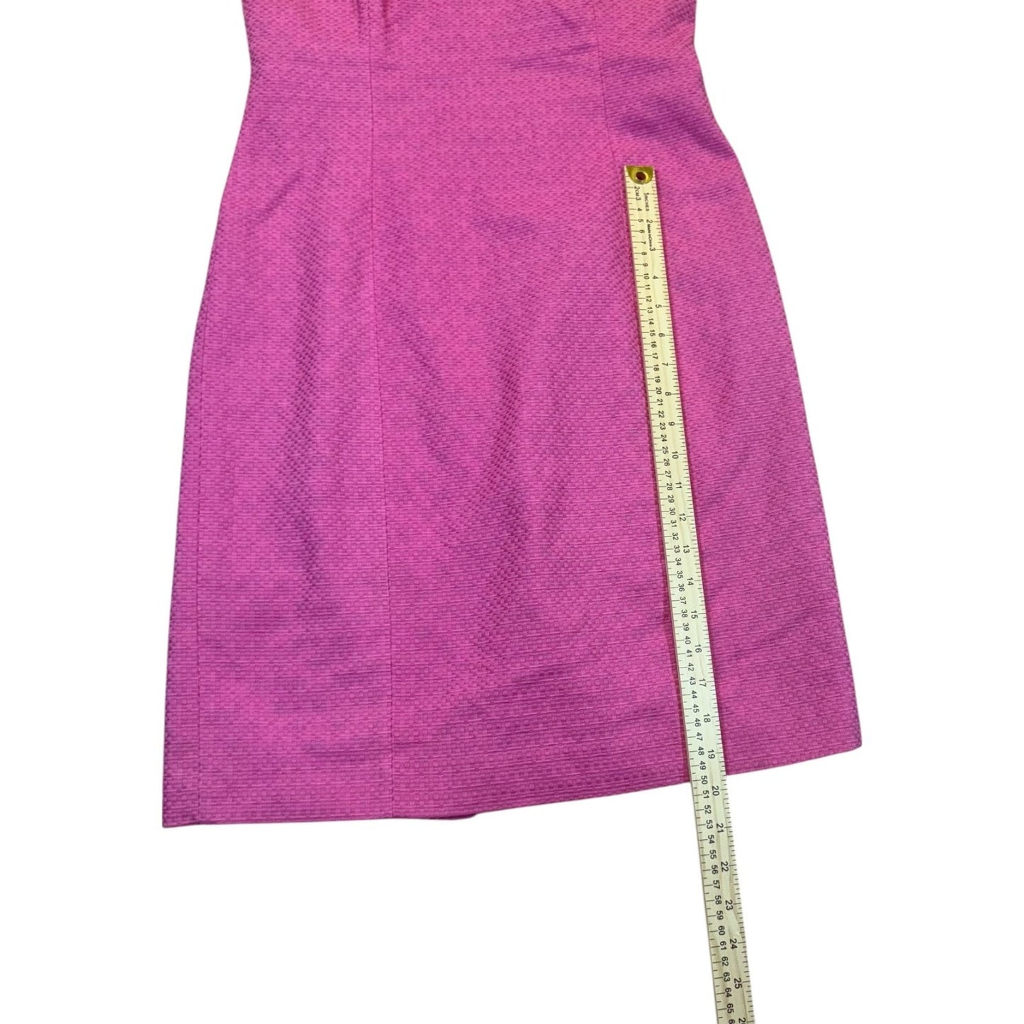 NEW Kristin Davis Women's Size 10 Sheath Hot Pink Zip Strapless Dress