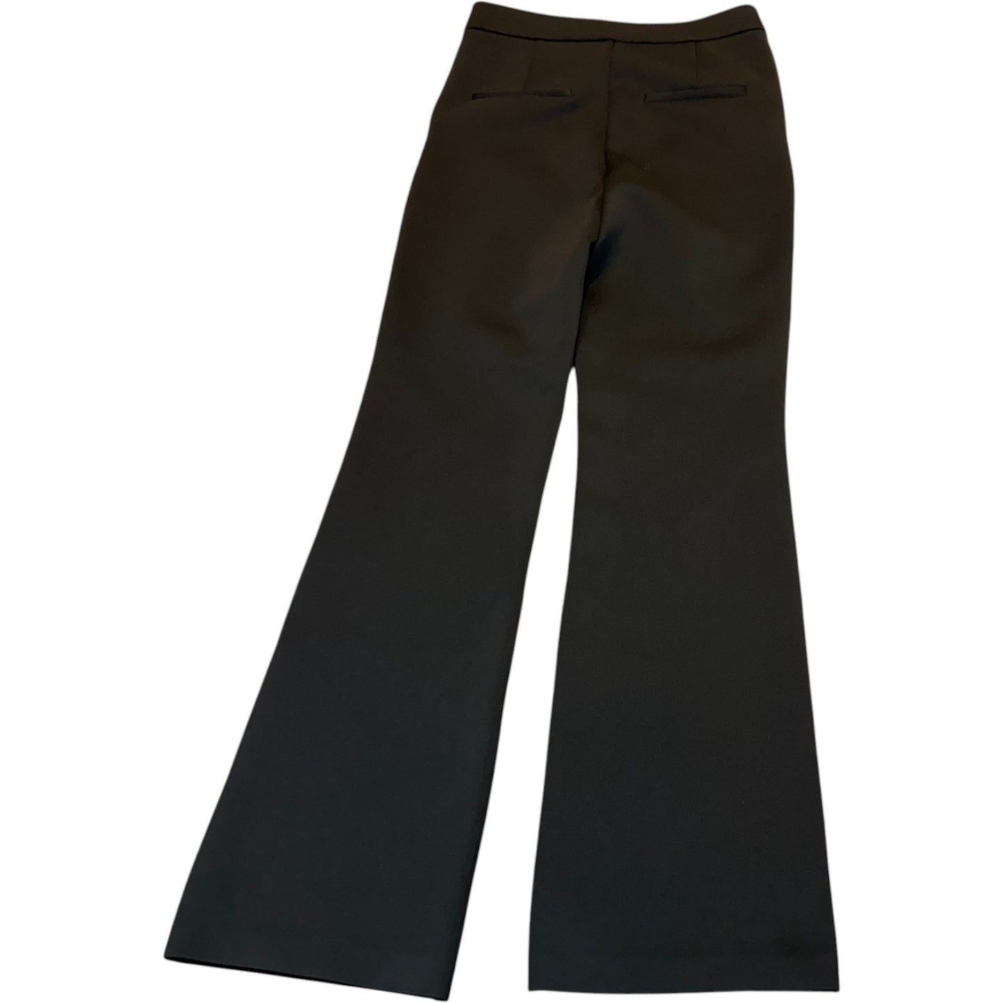 Good American Women’s 6/28 Black Flare Pants Stretch High Rise Trouser