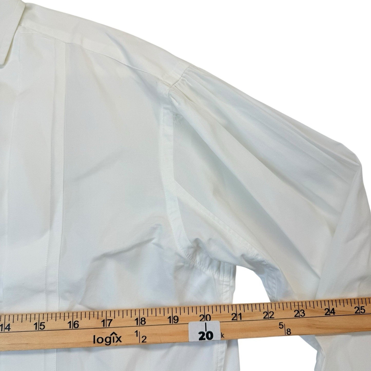 Ralph Lauren White Tuxedo Dress Shirt Pleated Front 6 Men's Polo's