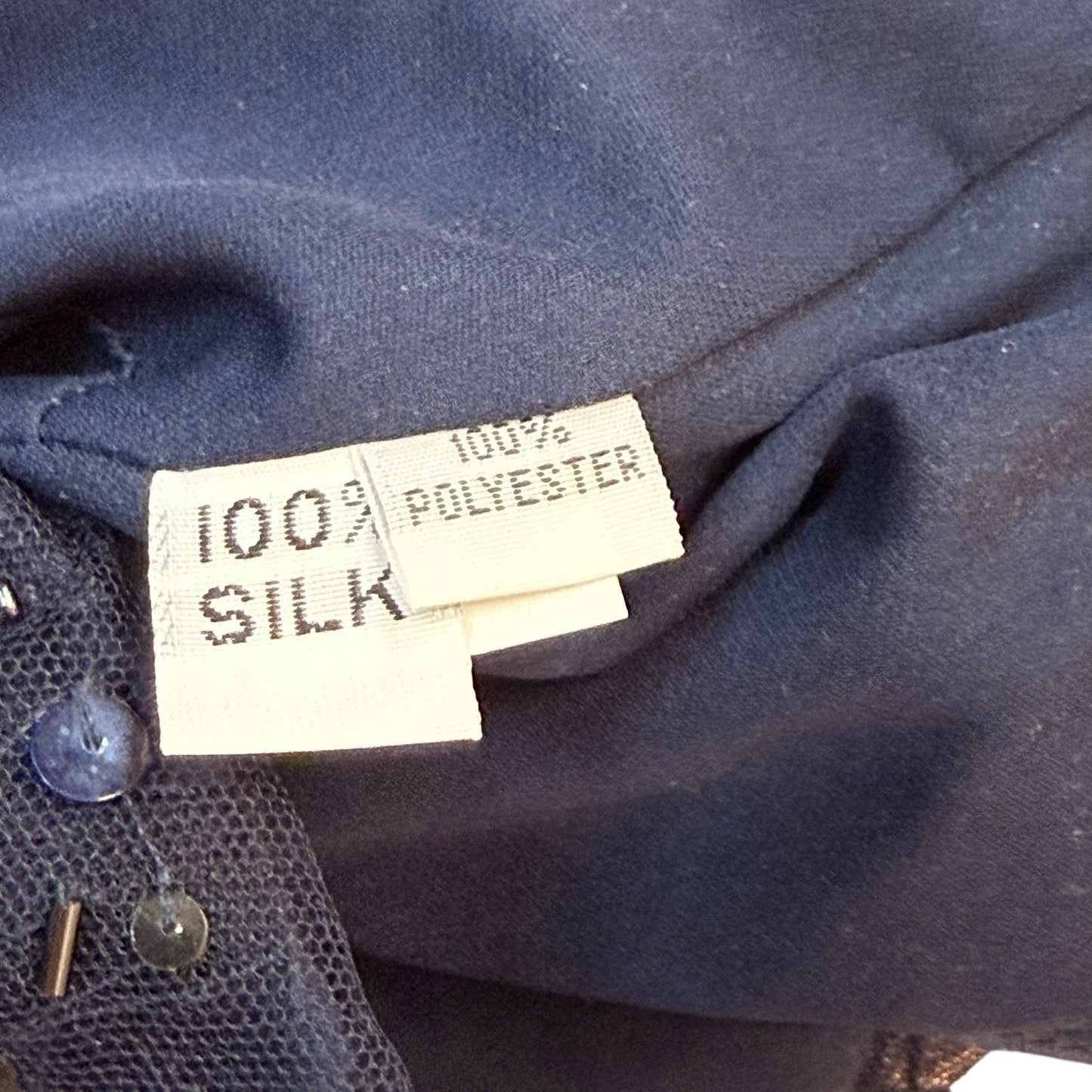 Liancarlo Couture Silk Beaded Navy Dress 18 Neiman Marcus Women's