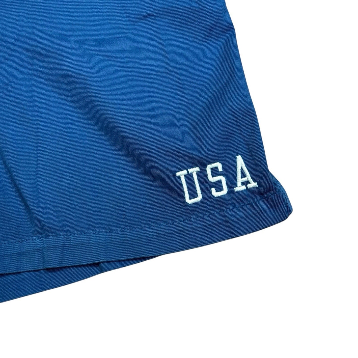 Vintage Y2K Ralph Lauren USA Shorts Women’s 6 Blue High Rise Cotton