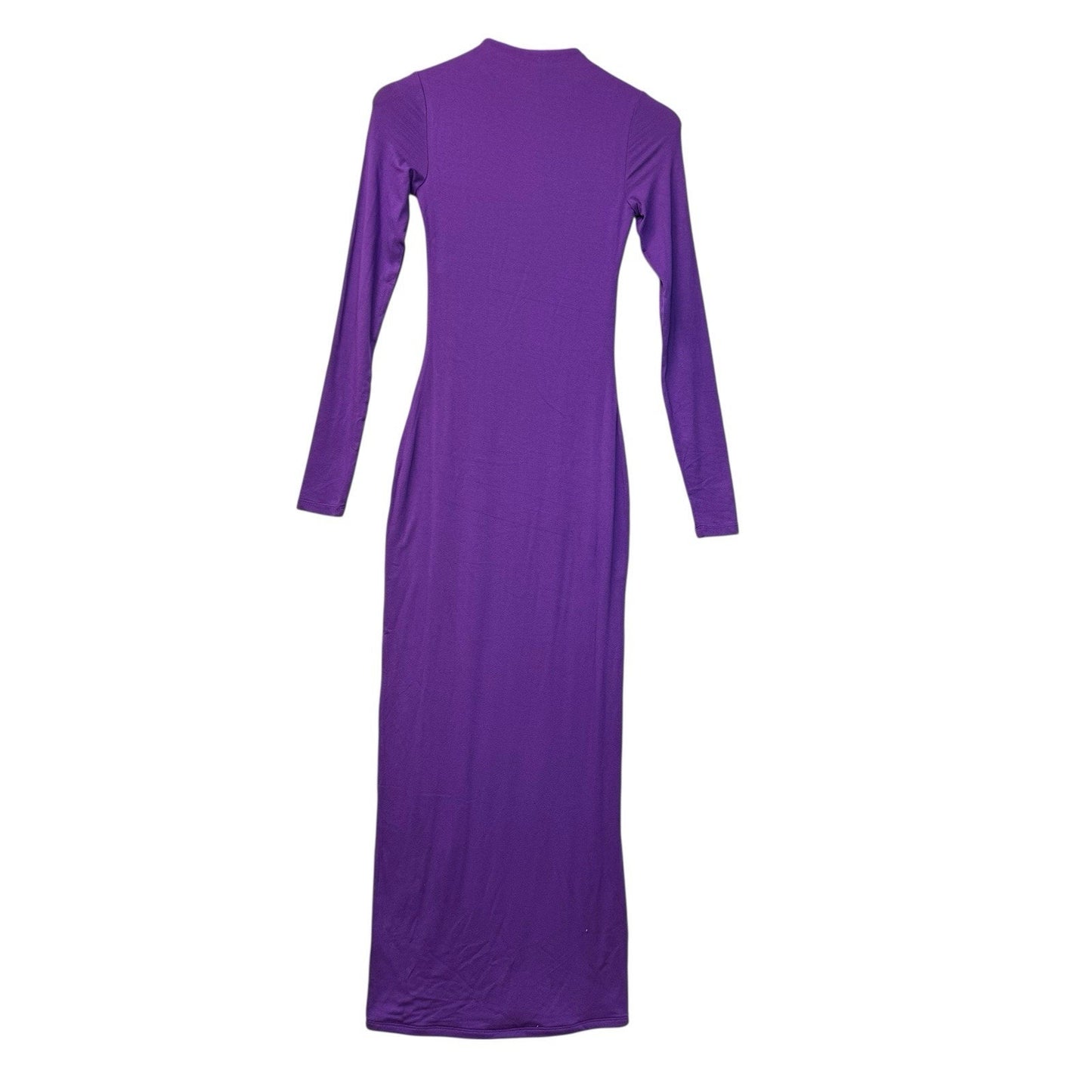 AFRM Purple Long Sleeve Maxi Dress Bodycon NWT Size XS Women's