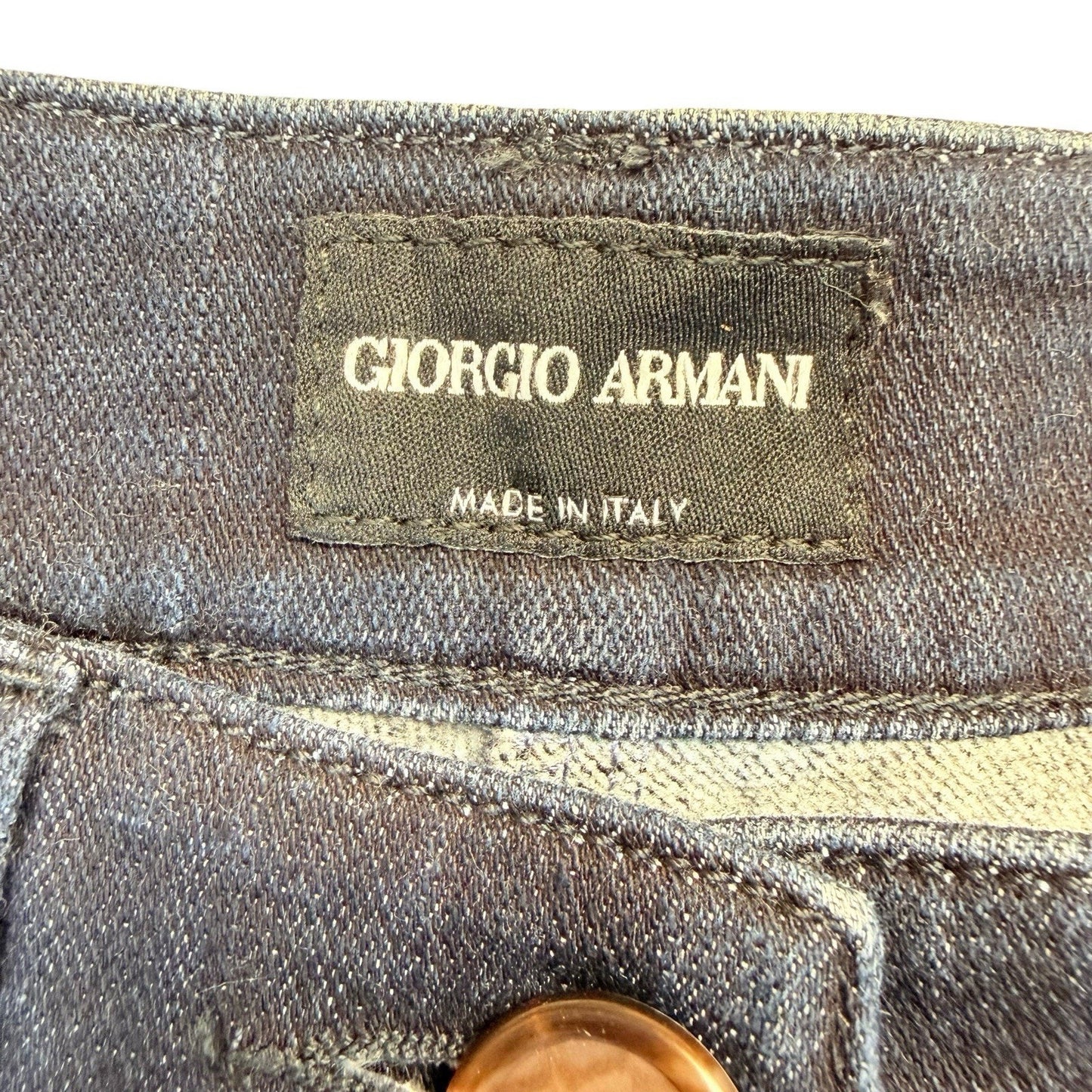 Giorgio Armani Jeans Size 28 Dark Wash Straight Leg Made Italy Women's