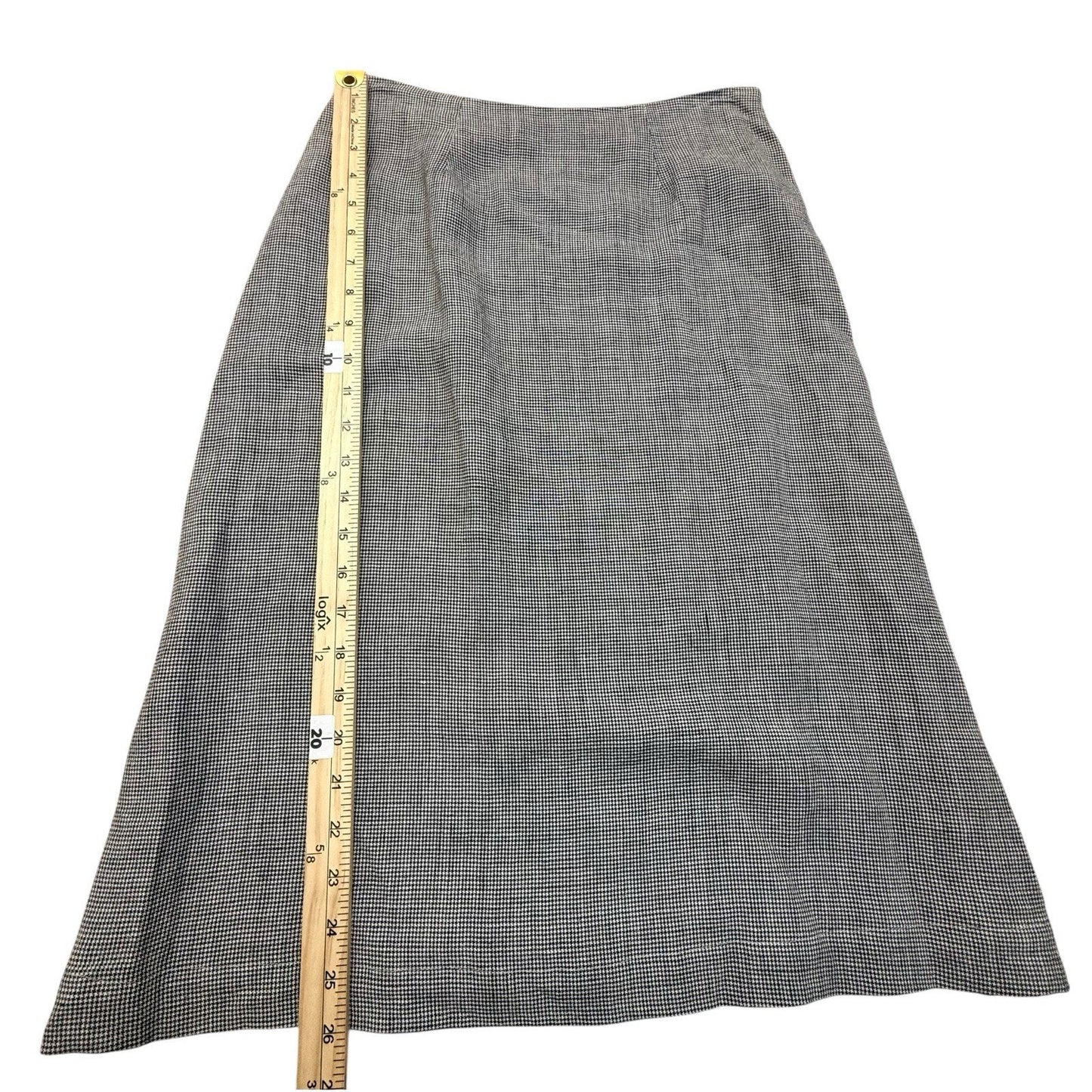 Women's Vintage Eileen Fisher Linen Rayon Shirt Skirt Set Gray Made Canada S
