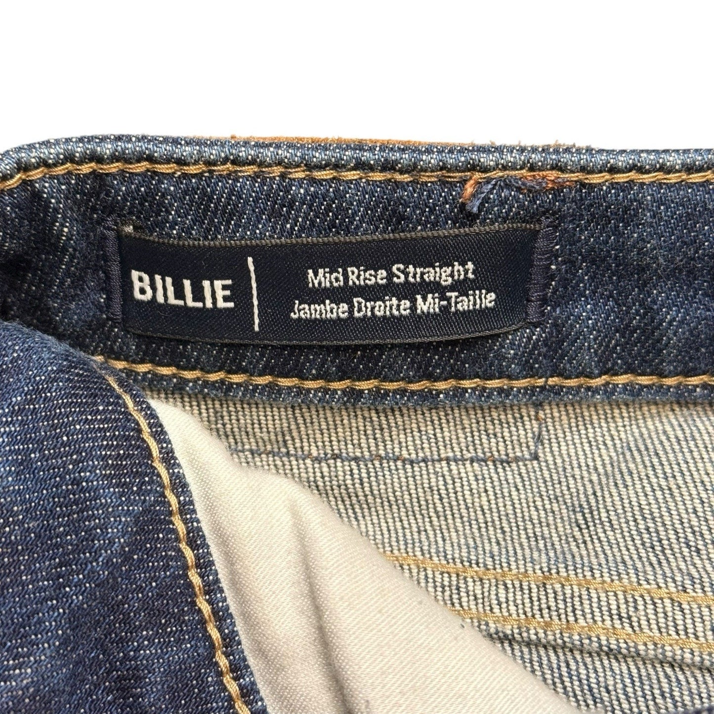 True Religion Billie Mid-Rise Chained Straight Jeans Sz 32 Blue Distressed NWT Women's