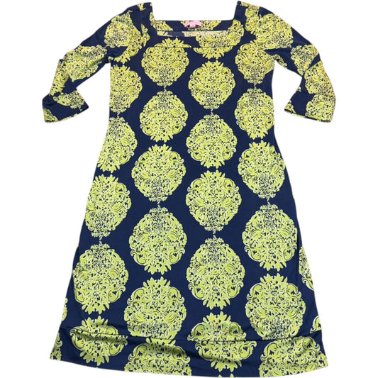 Lilly Pulitzer Women's Size 10 Pull-On Shift Dress Square Neckline 100% Silk