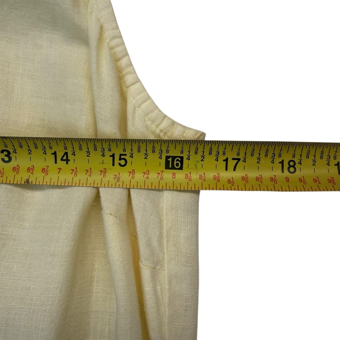 Y2K Pictures Pastel Yellow Linen Sleeveless Midi Dress Floral Hem M Women's