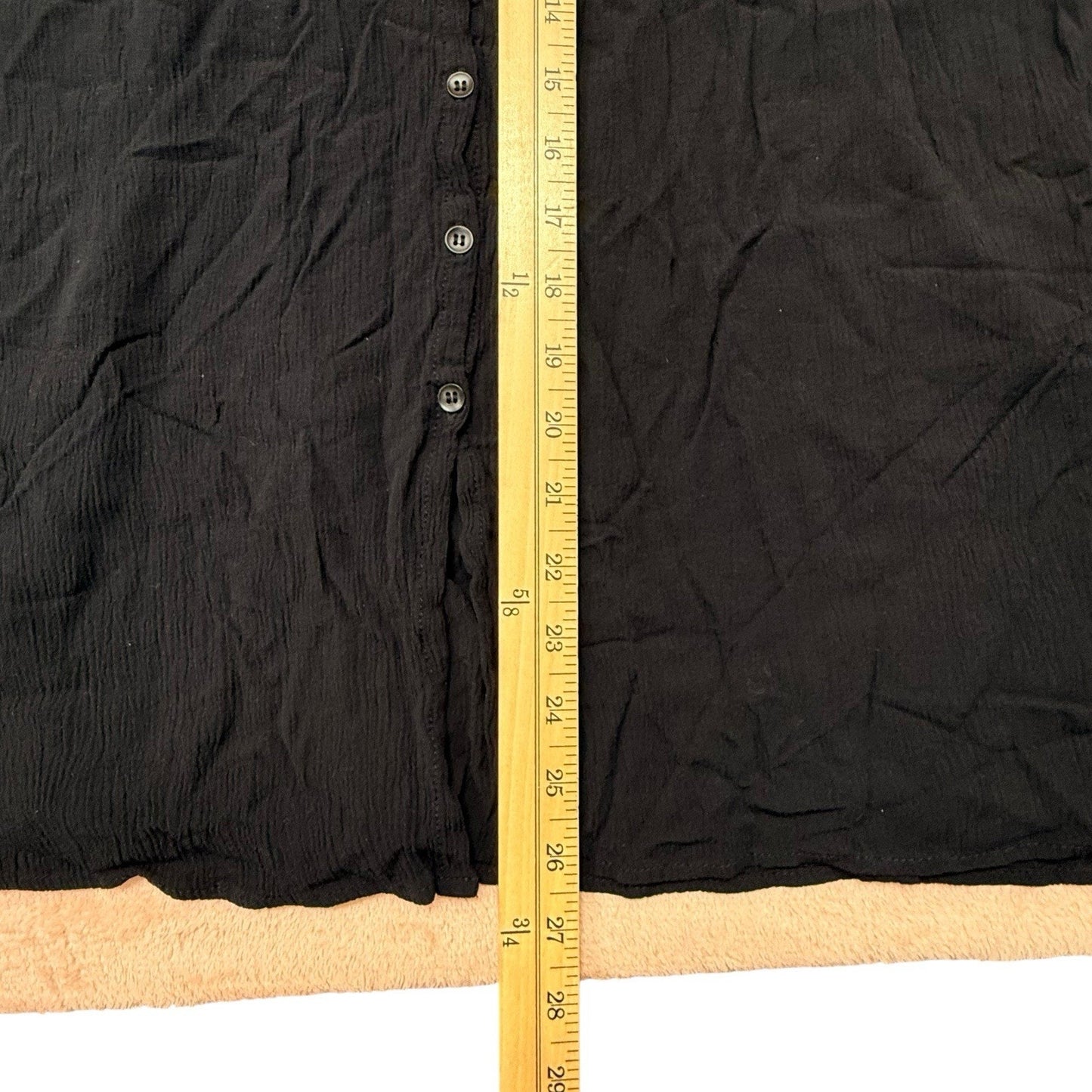 Frye Women’s Medium Black Sleeveless Button Front Midi Dress
