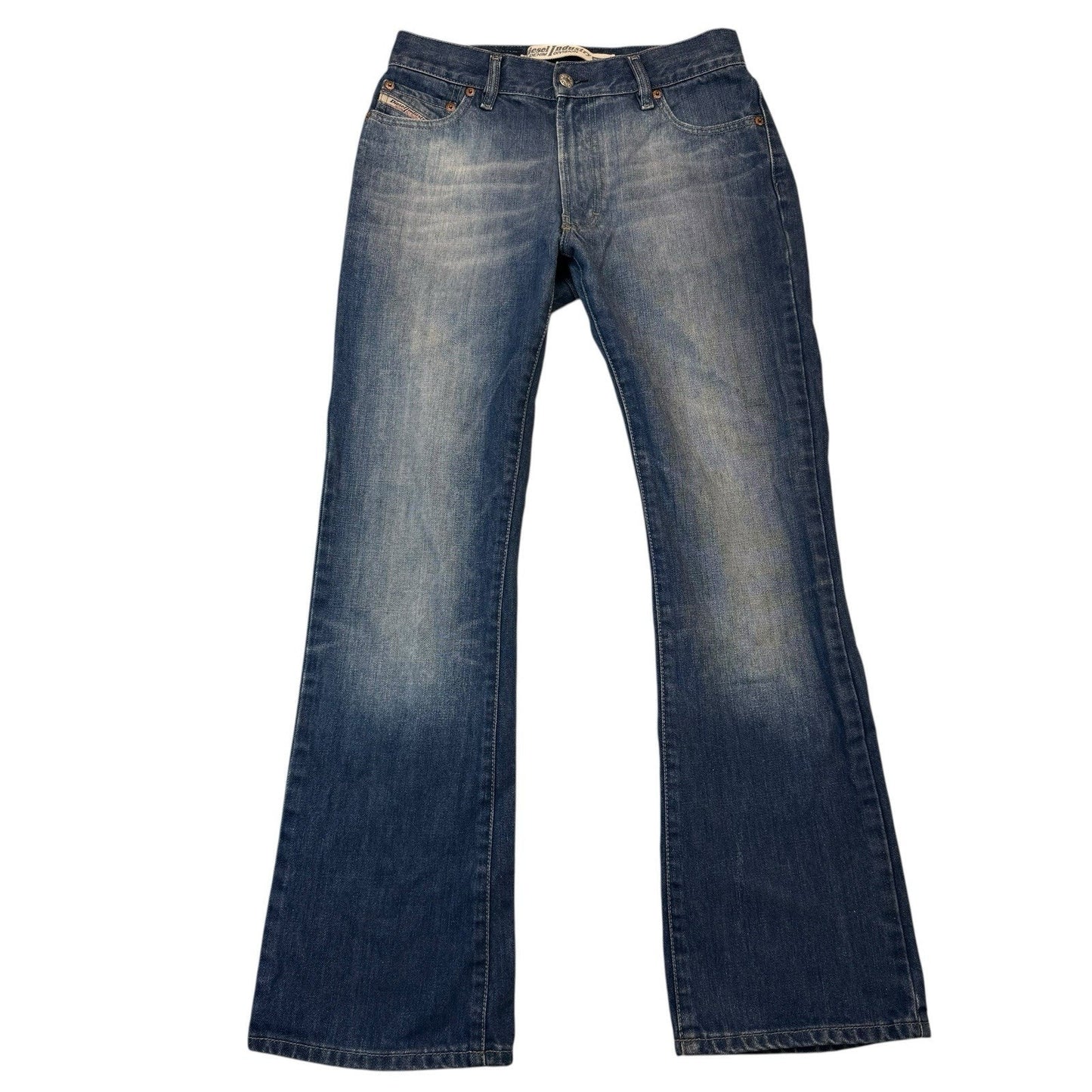 Diesel Industry Women's Bootcut Jeans Size 28 Made in Italy Y2K Denim