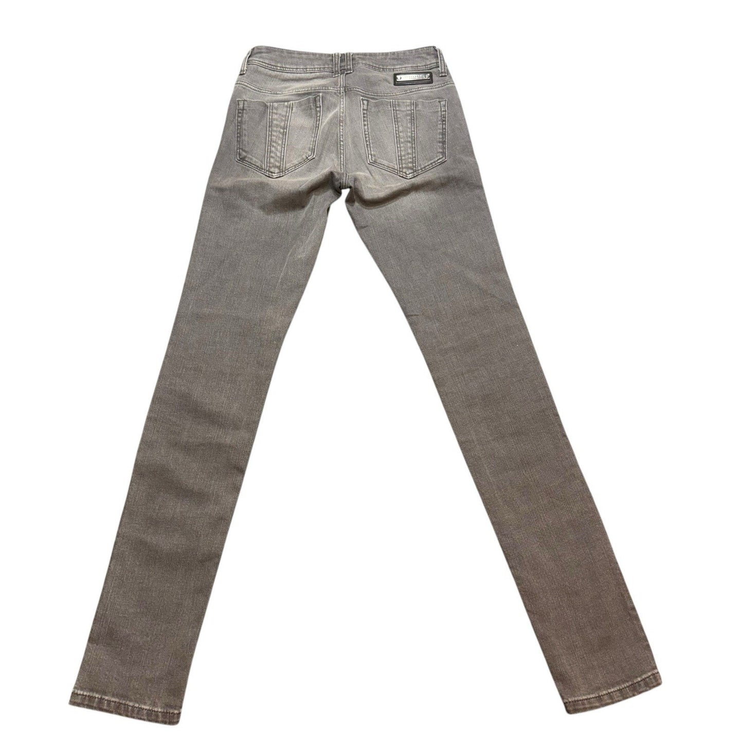 Burberry Brit Women’s Skinny Jeans Gray Denim Pants Size 27 Made in Turkey