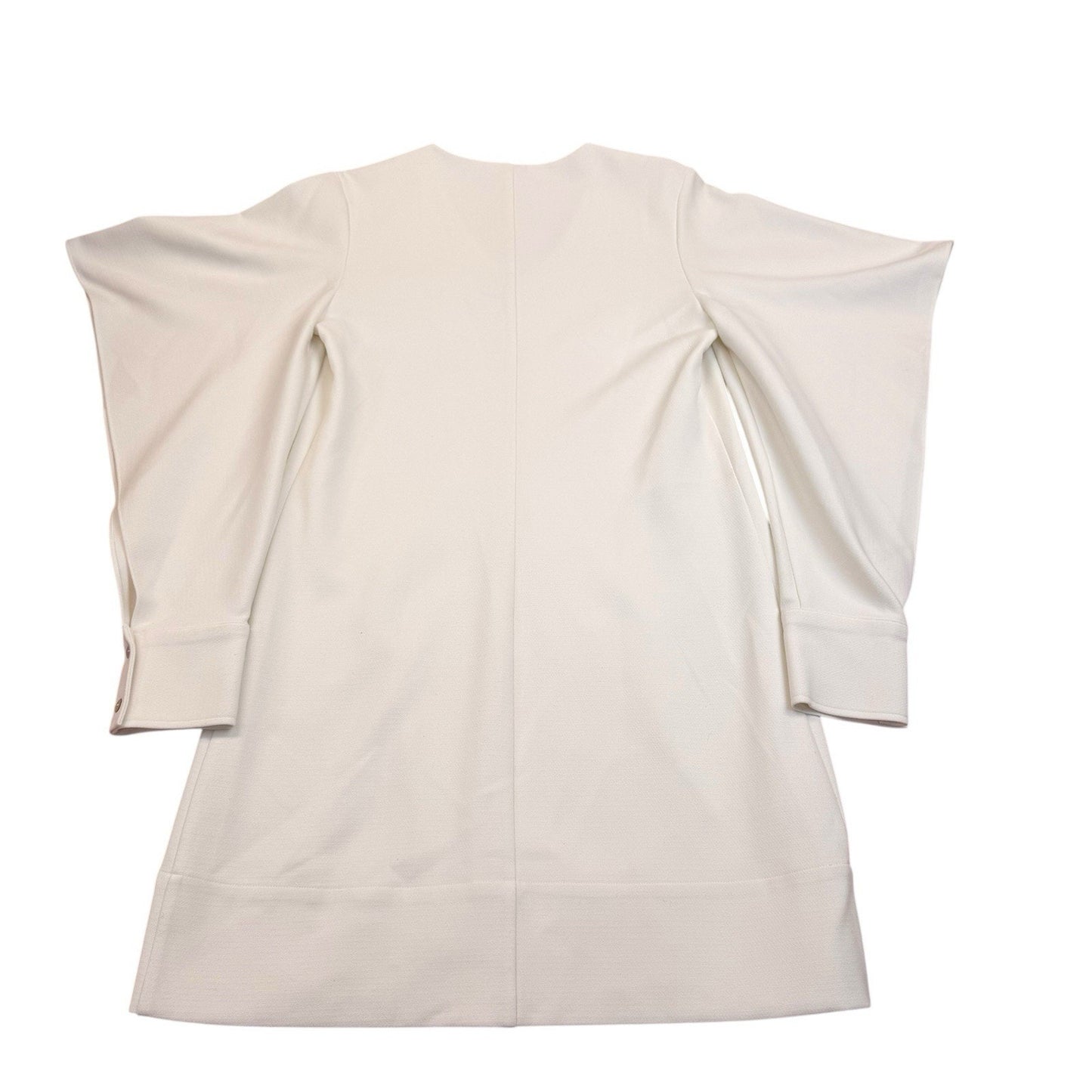 Abbey Glass Ivory Bell Sleeve Shift Dress Size Small Women's