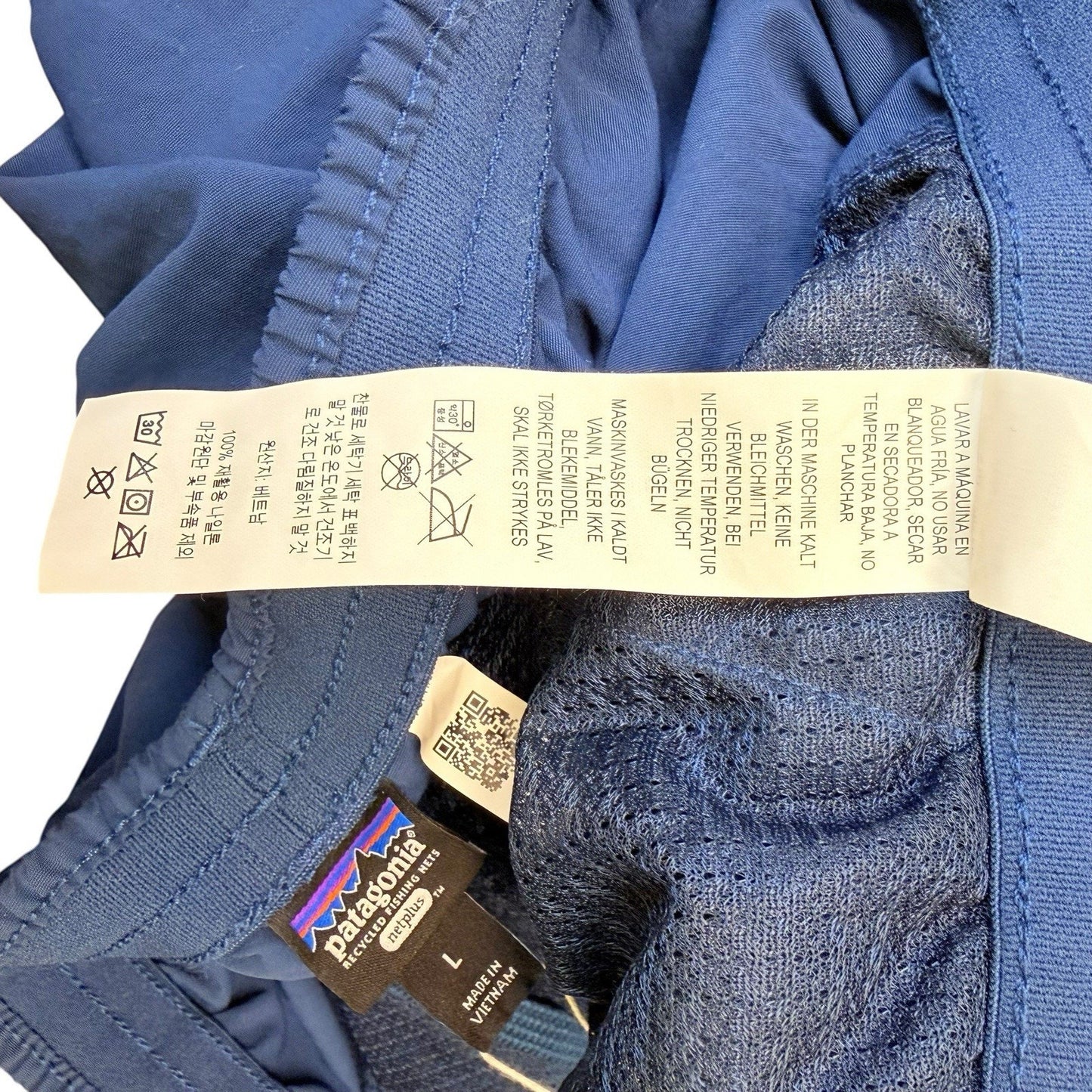 Patagonia Women’s Baggies Shorts Large Blue 5” Inseam PFC-Free DWR NWT