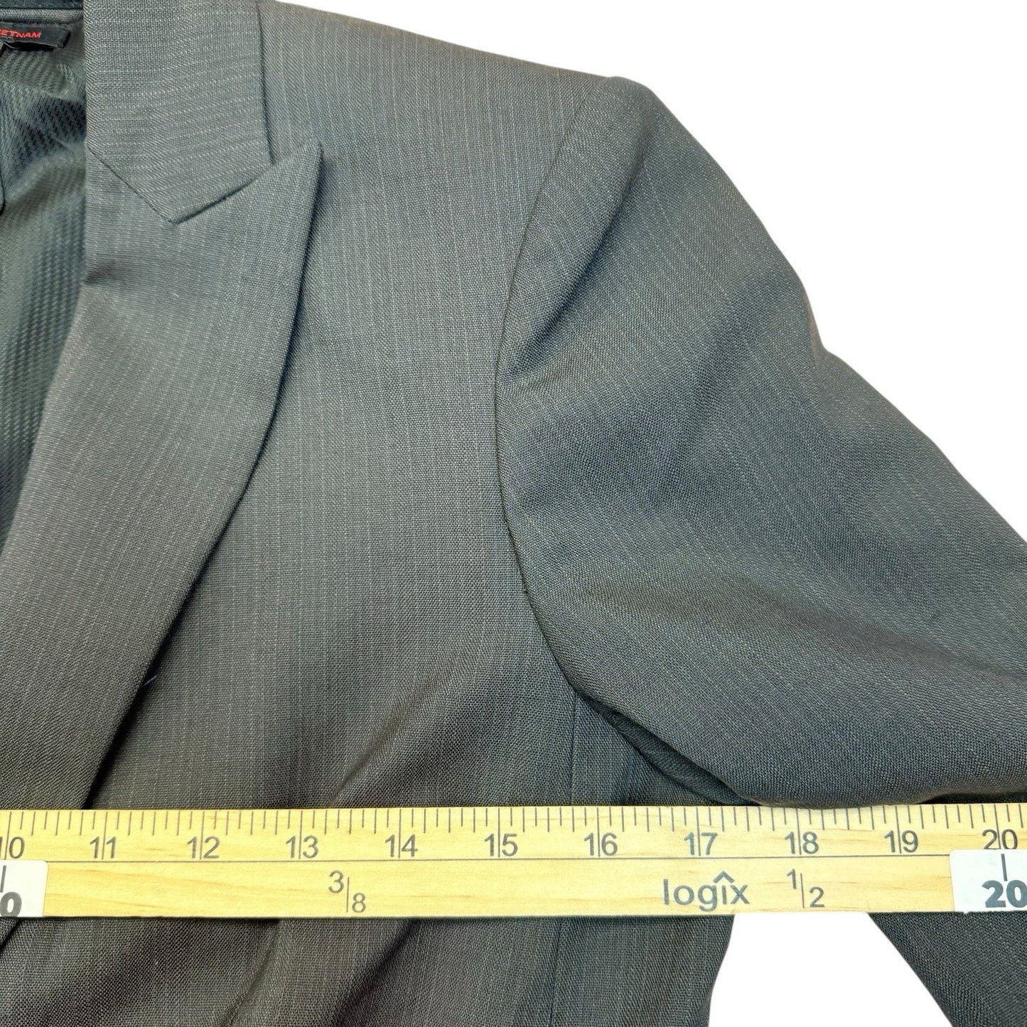 Vintage Anne Klein II Skirt Suit Women's 2 Tailored Blazer Pencil Skirt Gray 90s