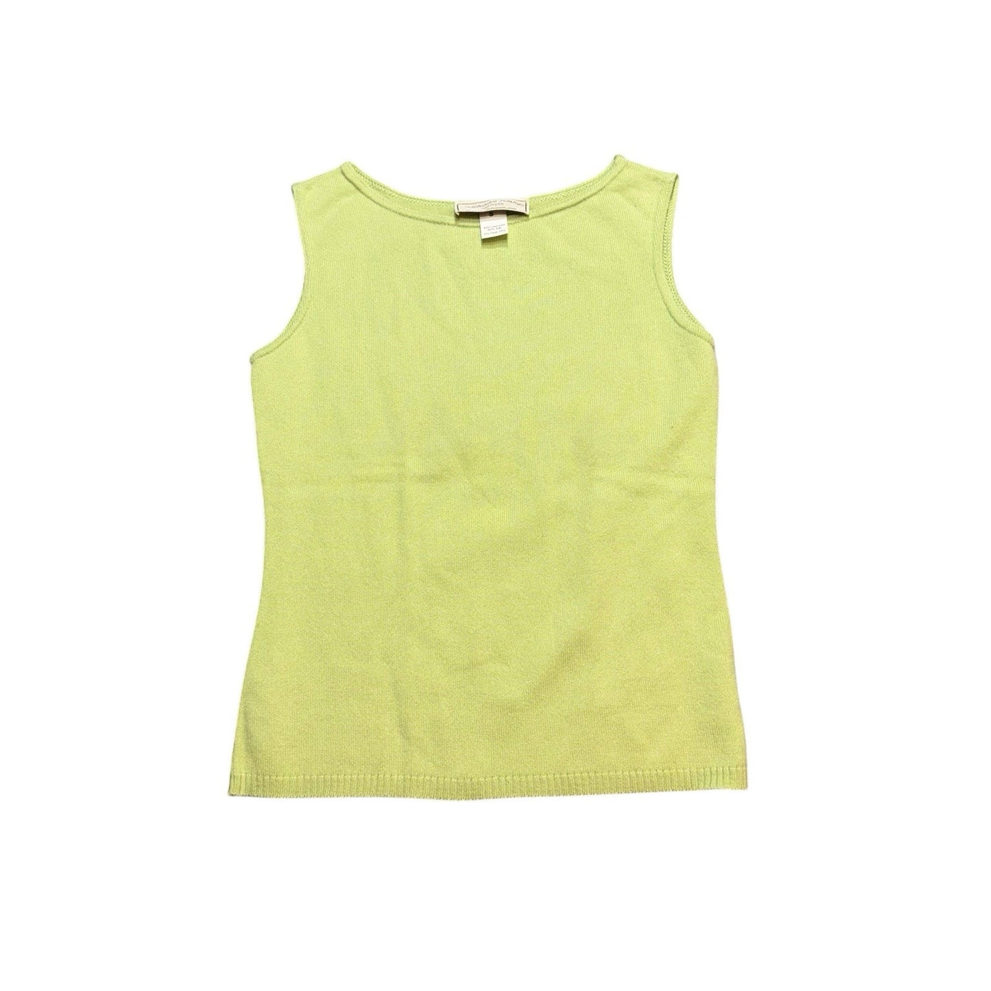 French Rags Women’s Cardigan & Tank Set Size M Green Knit Lightweight Cashmere