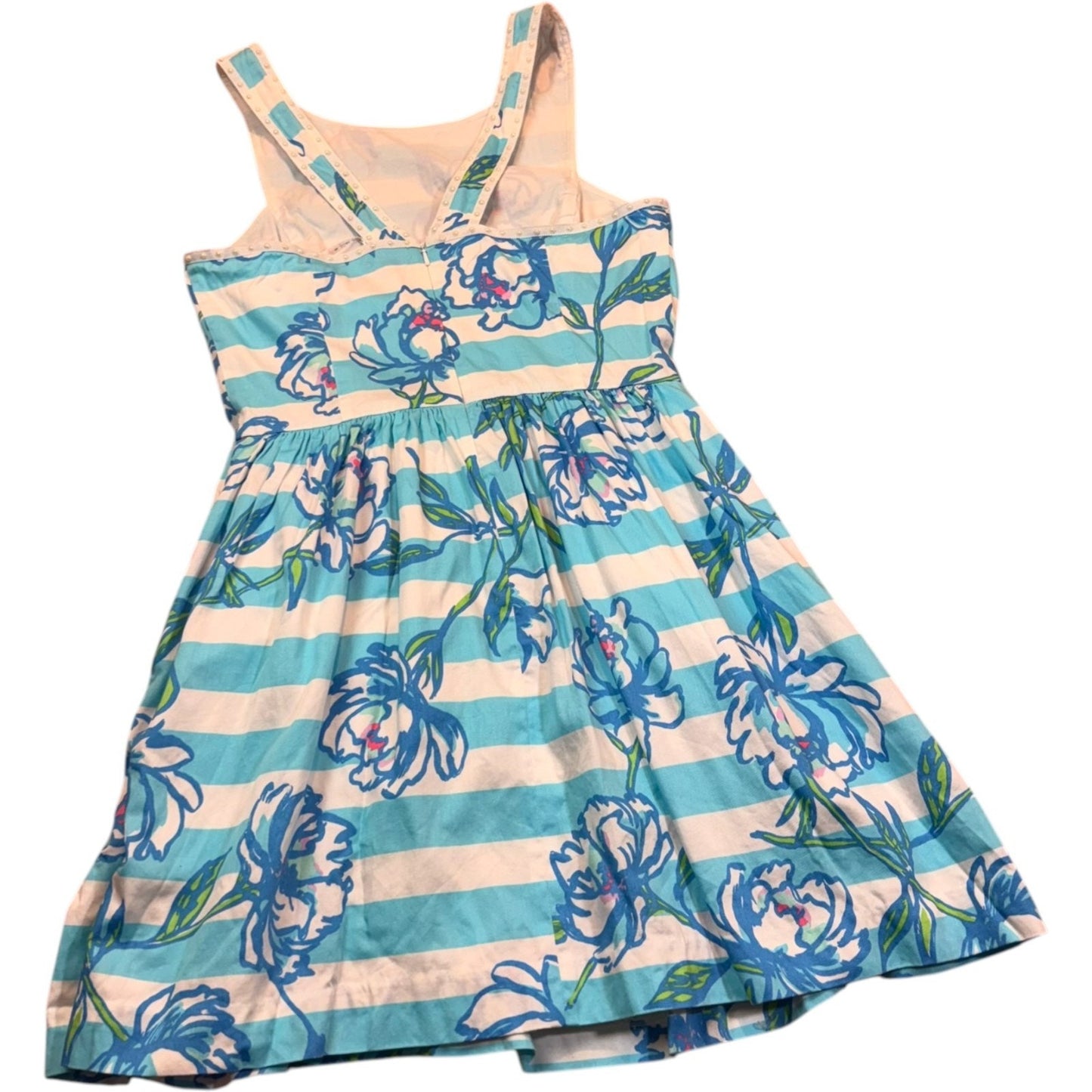 Lilly Pulitzer Women's Size 8 Floral Sleeveless Dress 100% Cotton With Pockets