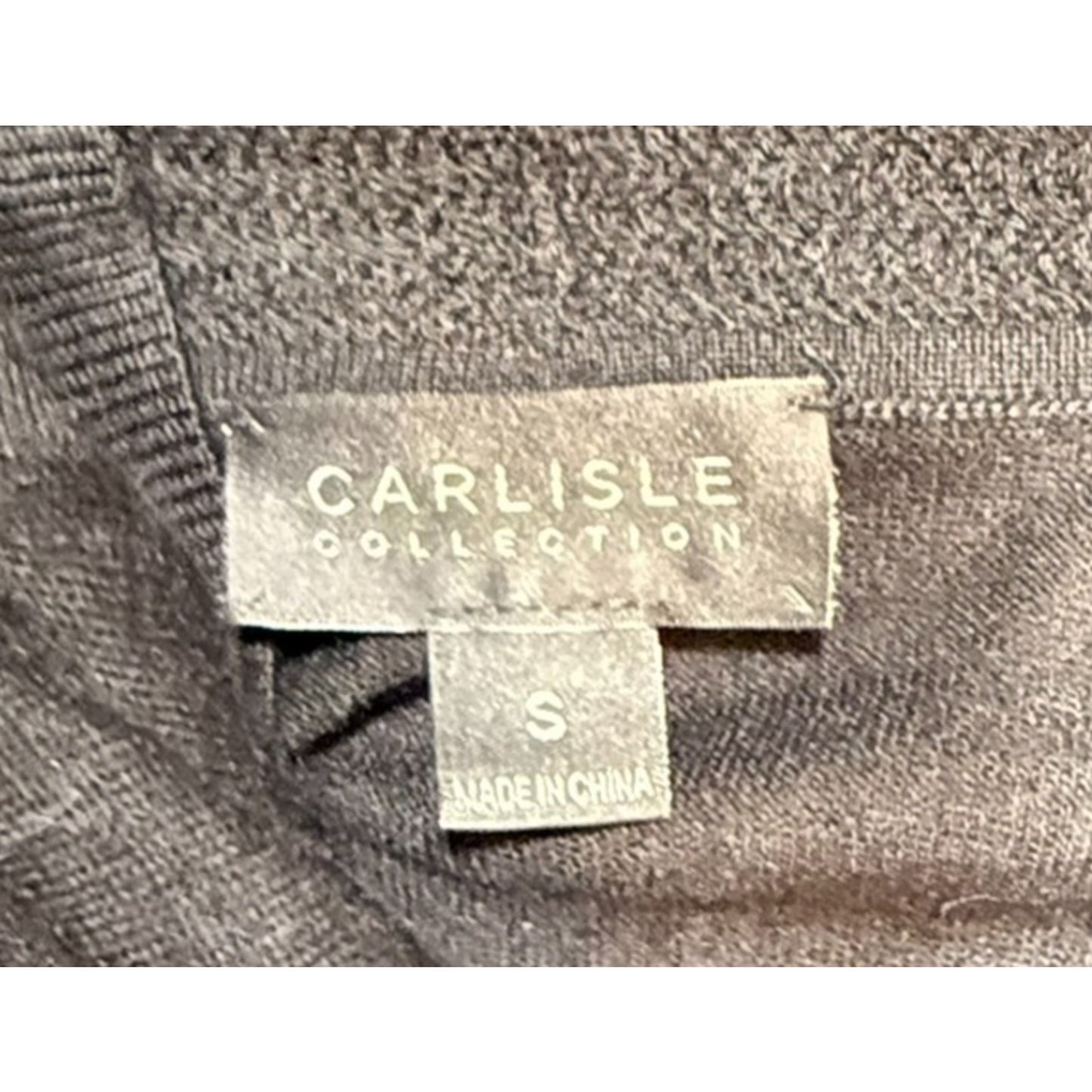 Carlisle Collection Black 100% Cashmere Open Front Cardigan Women's Size S