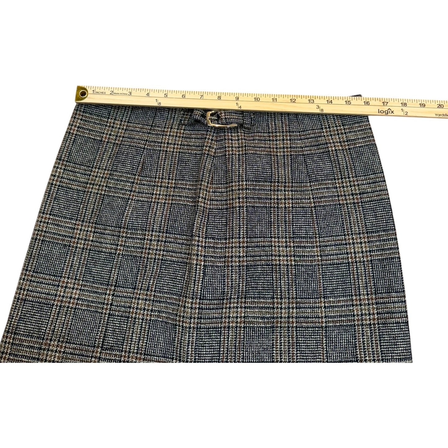 NWT Rag & Bone Black Plaid Japanese Cotton Mini Skirt Size 8 Coral Accent $350 Women's