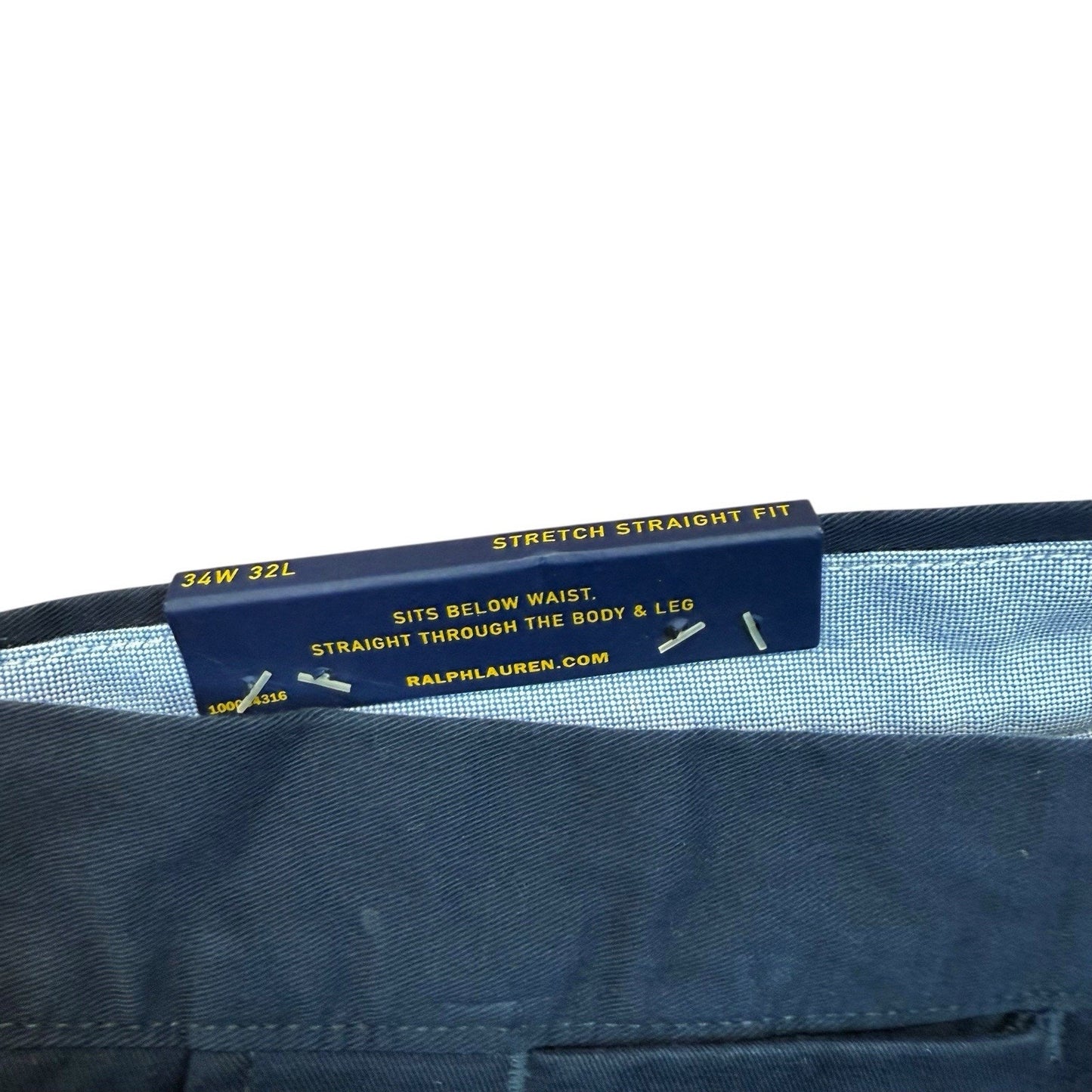 Polo Ralph Lauren Men's Pants 34x32 Blue Bedford Straight Fit Chino Dress New