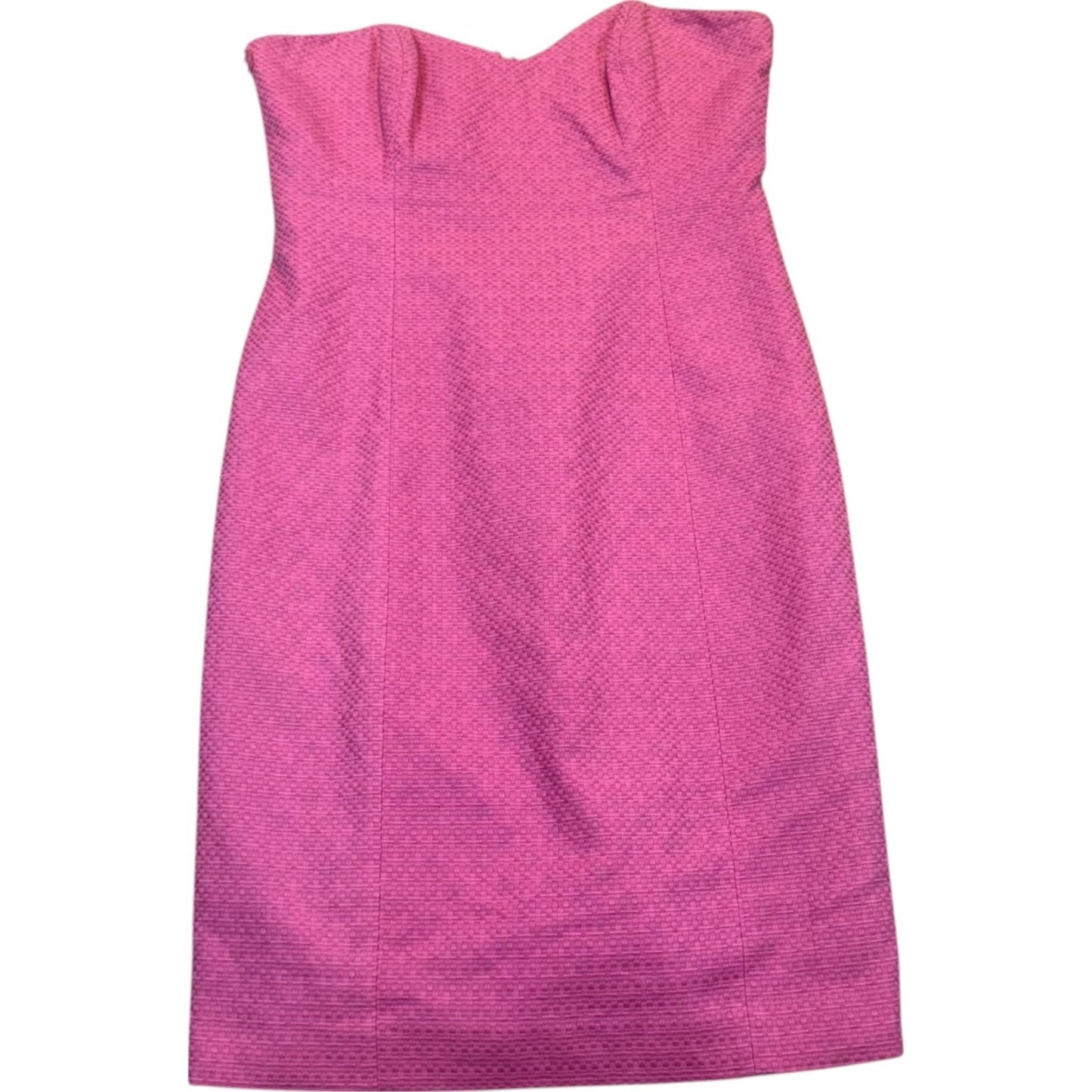 NEW Kristin Davis Women's Size 10 Sheath Hot Pink Zip Strapless Dress