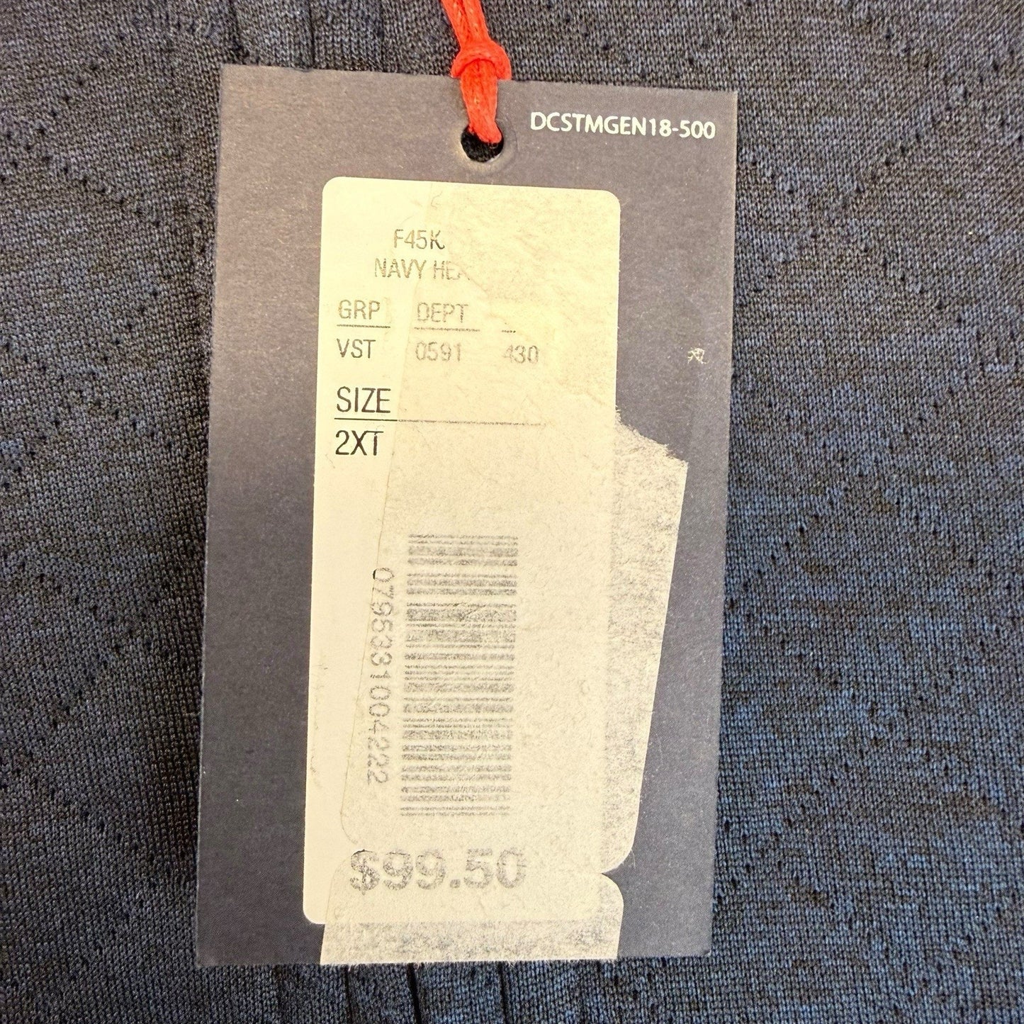 Cremieux Quilted Zip Vest Blue Tall Man 2XT New With Tags Men's